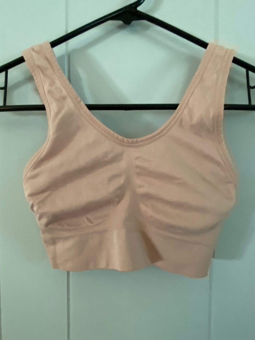 Seamless Scoop-Neck Bralette in Light Blush
